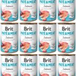 Brit Pate&Meat Dog Salmon 12 x 400 g mokra karma dla psów