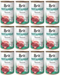 Brit Pate&Meat Dog Venison Dziczyzna 12 x 400 g