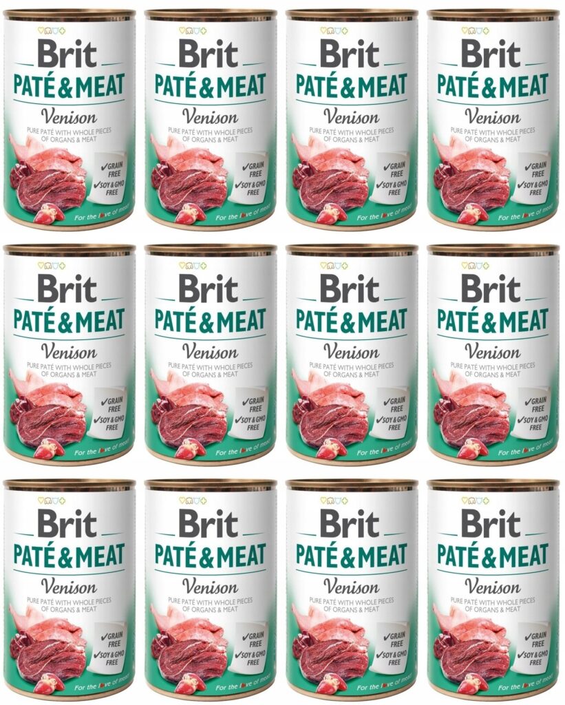 Brit Pate&Meat Dog Venison Dziczyzna 12 x 400 g