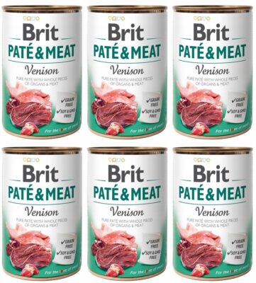 Brit Pate&Meat Dog Venison Dziczyzna 6 x 400 g