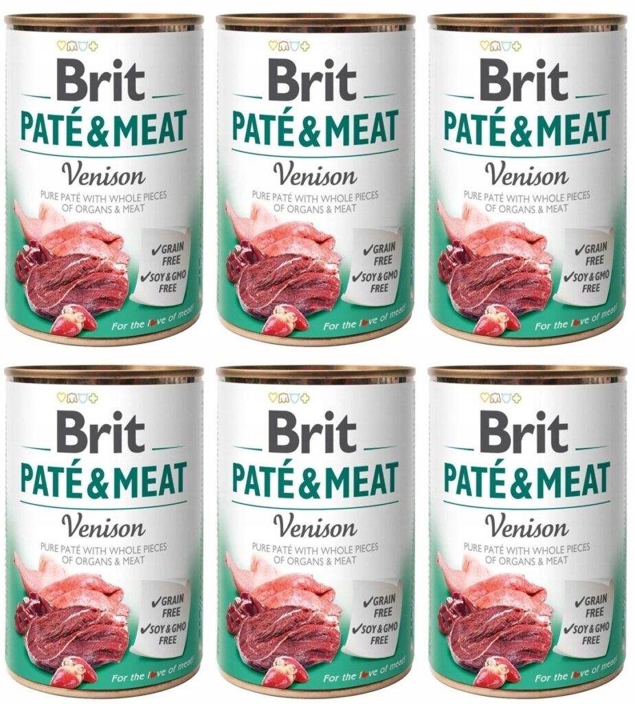 Brit Pate&Meat Dog Venison Dziczyzna 6 x 400 g