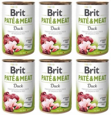 Brit Pate&Meat Duck Kaczka 6x400 g