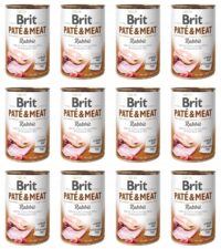 Brit Pate&Meat Rabbit Królik 12 x 400 g