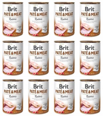 Brit Pate&Meat Rabbit Królik 12 x 400 g
