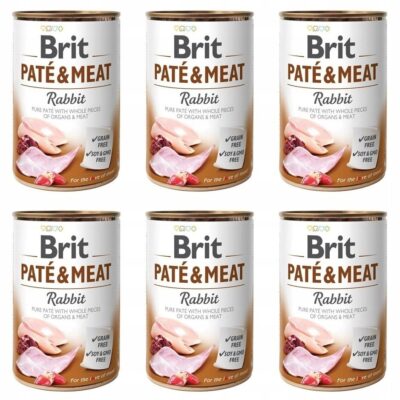 Brit Pate&Meat Rabbit Królik 6 x 400 g