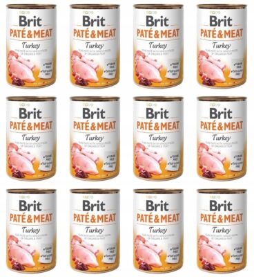 Brit Pate&Meat Turkey Indyk 12 x 400 g