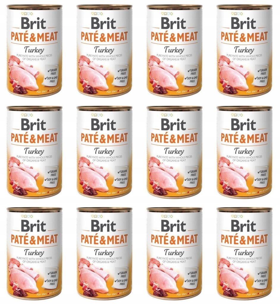 Brit Pate&Meat Turkey Indyk 12 x 400 g