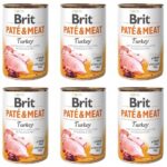 Brit Pate&Meat Turkey Indyk 6 x 400 g