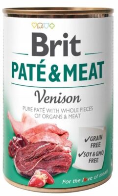 Brit Pate&Meat Venison Dziczyzna 400 g