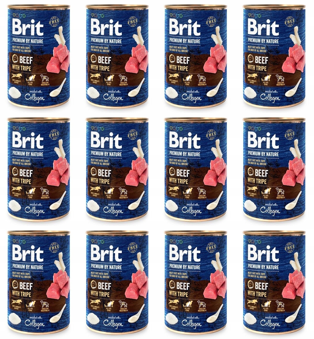 Brit Premium By Nature Beef Wołowina 12 x 400 g