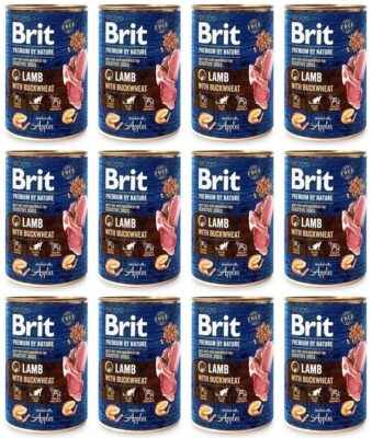 Brit Premium By Nature Lamb Jagnięcina 12 x 400 g