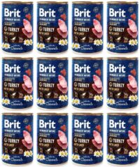 Brit Premium By Nature Turkey Indyk 12 x 400 g