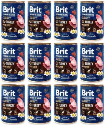Brit Premium By Nature Turkey Indyk 12 x 400 g