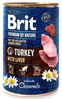 Brit Premium By Nature Turkey Indyk 6 x 400 g