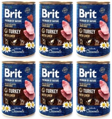 Brit Premium By Nature Turkey Indyk 6 x 400 g