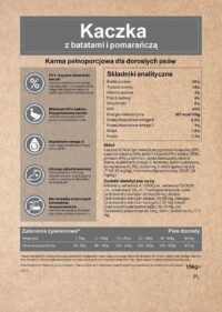 Ecomida -Monob. Hypo. Bez zbóż – Kaczka 12 kg pies dorosły GFJ