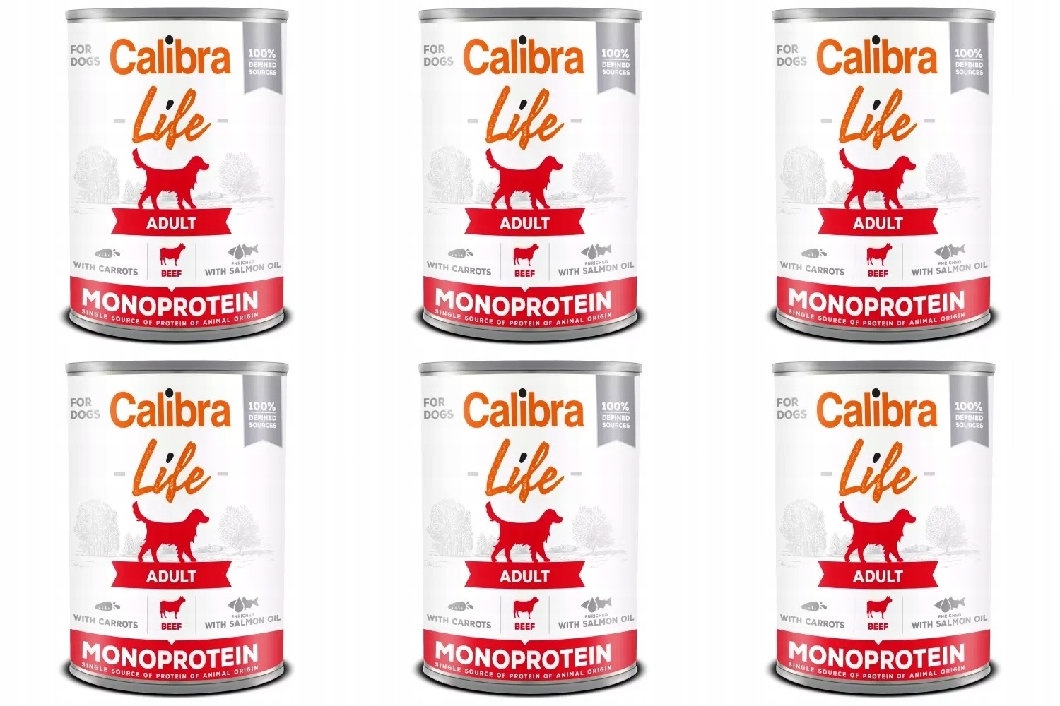 Calibra Life Dog Monoprotein Beef 6 x 400 g