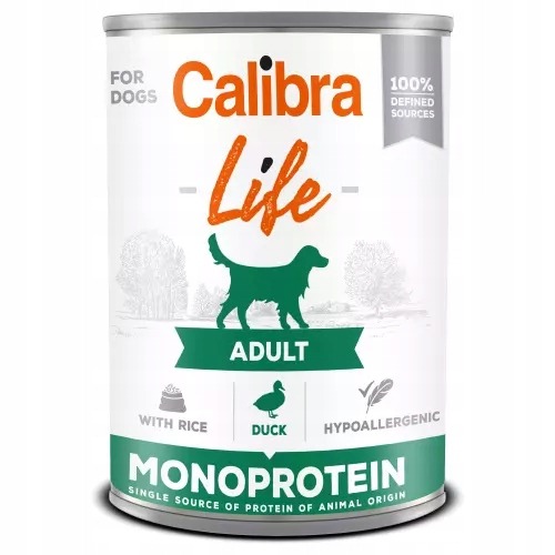Calibra Life Dog Monoprotein Duck 6 x 400 g detal