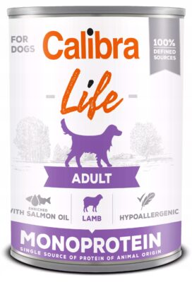 Calibra Life Dog Monoprotein Lamb Puszka 400 g