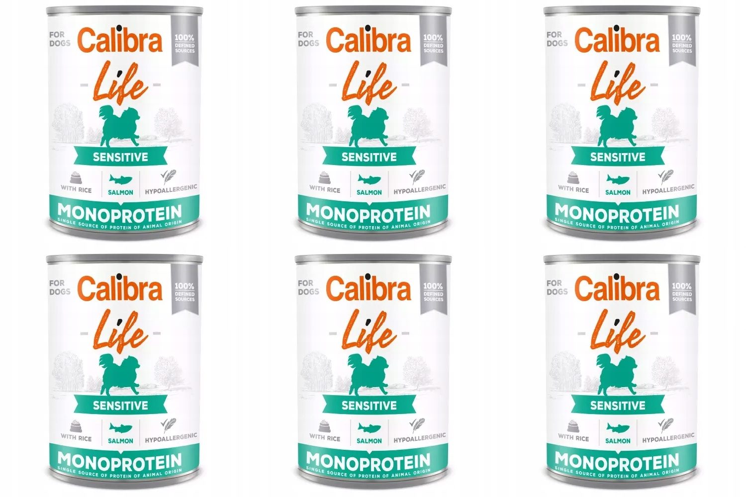 Calibra Life Dog Monoprotein Salmon 6 x 400 g