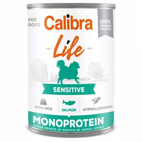 Calibra Life Dog Monoprotein Salmon Puszka 400 g