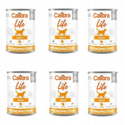 Calibra Life Dog Monoprotein Turkey 6 x 400 g