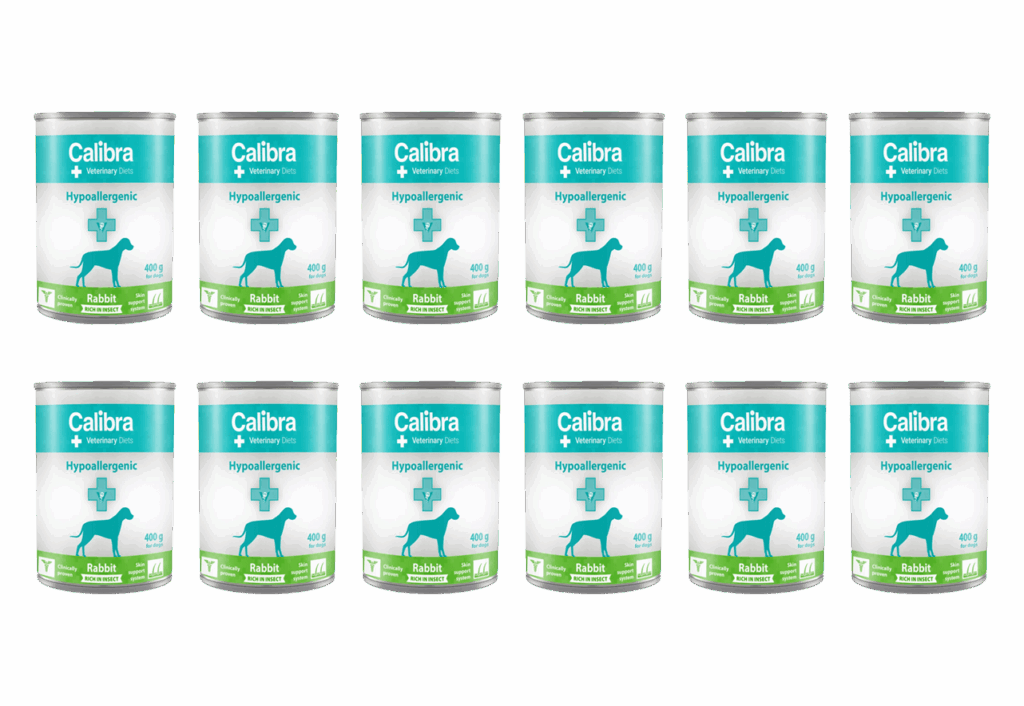 Calibra Veterinary Diet Dog Hypoallergenic Rabit&Insect 12 x 400g