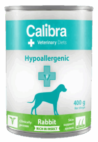 Calibra Veterinary Diet Dog Hypoallergenic Rabit&Insect 400g
