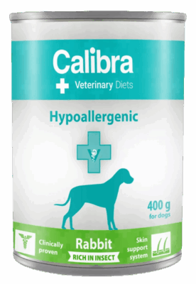 Calibra Veterinary Diet Dog Hypoallergenic Rabit&Insect 400g