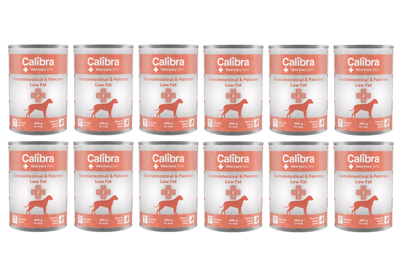 Calibra Veterinary Diet Pies Gastrointestinal Low Fat Puszka 12 x 400g