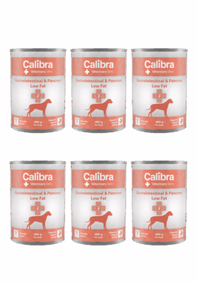Calibra Veterinary Diet Pies Gastrointestinal Low Fat Puszka 6 x 400g