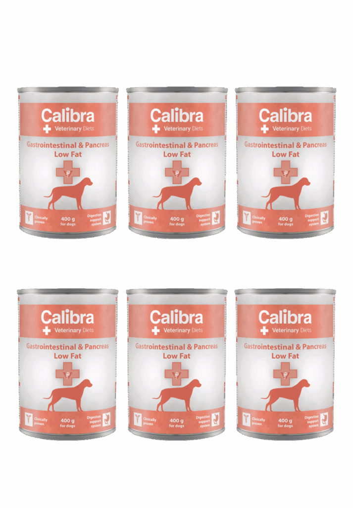 Calibra Veterinary Diet Pies Gastrointestinal Low Fat Puszka 6 x 400g