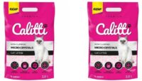 Calitti MICRO Crystals Silkonowy Żwirek 2 x 3,8l do kuwet kocich, drobny