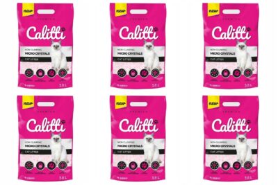 Calitti MICRO Crystals Silkonowy Żwirek 6 x 3,8l do kocich kuwet, drobny
