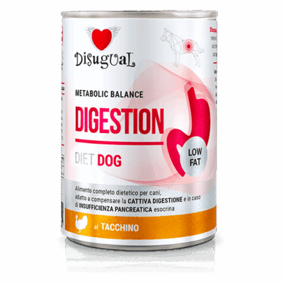 Disugual Dla Psa Mokra Dieta Trzustkowa DIGESTIVE LOW FAT Indyk 400 g