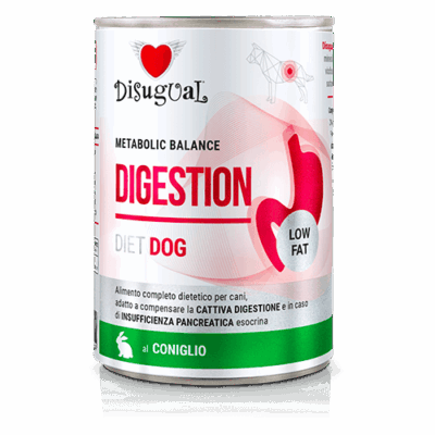 Disugual Dla Psa Mokra Dieta Trzustkowa DIGESTIVE LOW FAT Królik 400 g