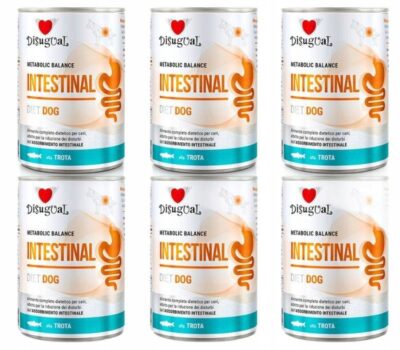 Disugual Karma Mokra Dla Psa Weterynaryjna Intestinal Jelita Pstrąg 6x400g