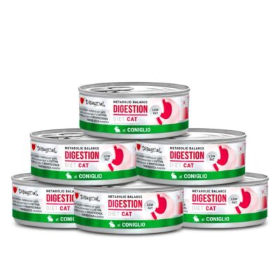 Disugual Karma Mokra Kot Weterynaryjna DIGESTION Low Fat Królik 6 x 85 g