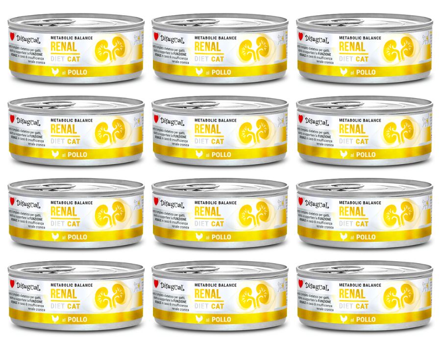Disugual Karma Mokra Koty dieta nerkowa Weterynaryjna Renal Kurczak 12x85g