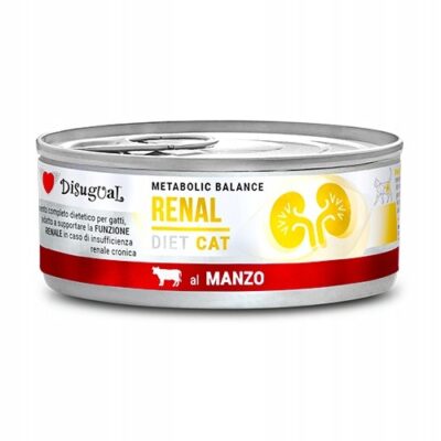 Disugual Karma Mokra Koty Dieta Nerkowa Weterynaryjna Renal Wołowina 85g