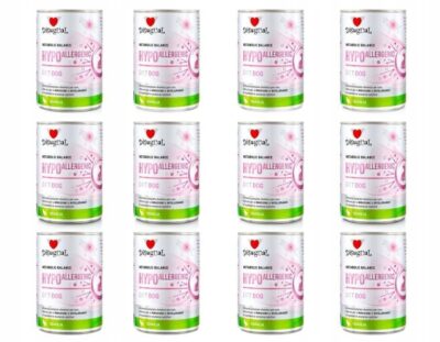 Disugual Psy Mokra Dieta Weterynaryjna Hypoallergenic Przepiórka 12 x 400g