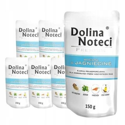 Dolina Noteci Dog Premium Jagnięcina Saszetka 10 x 150g