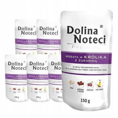 Dolina Noteci Królik z żurawiną sasz. 10 x 150 g