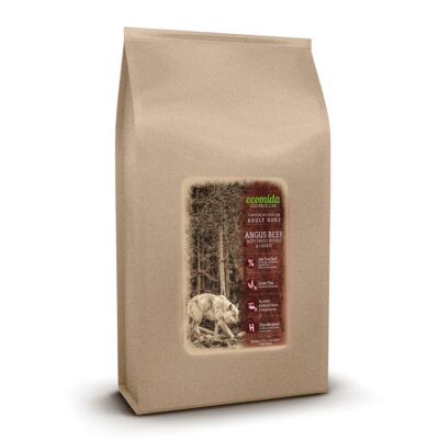 Ecomida Bez Zbóż Hypoallergenic Monobiałko Angus Beef 15kg Sucha Karma Psy