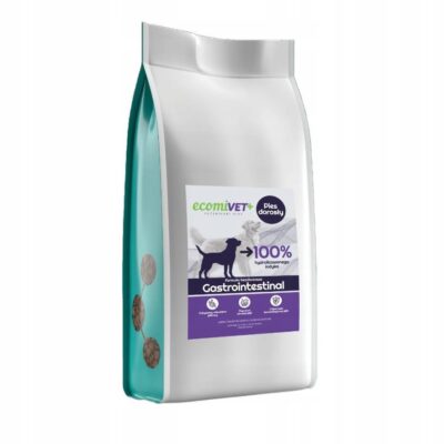 ecomiVET+ Gastrointestinal 1,5kg sucha dieta dla psa 100% hydrolizat Indyka