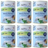 Baltica Wołowina z Pietruszką Karma Mokra 6×400 g