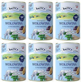 Baltica Wołowina z Pietruszką Karma Mokra 6x400 g