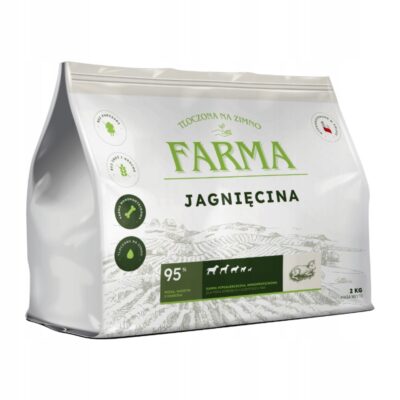 Farma Jagnięcina karma Hipoalergiczna dla psa Tłoczona na Zimno 2 kg