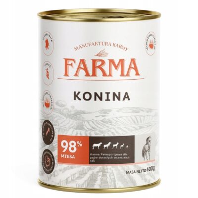FARMA Select Konina karma mokra dla psa puszka 400g