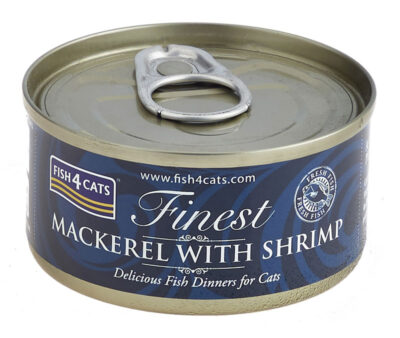Fish4Cats Makrela z Krewetkami karma mokra dla kota puszka 70 g (4)